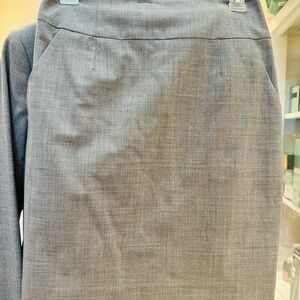 Banana Republic Gray Tailored Pencil Skirt